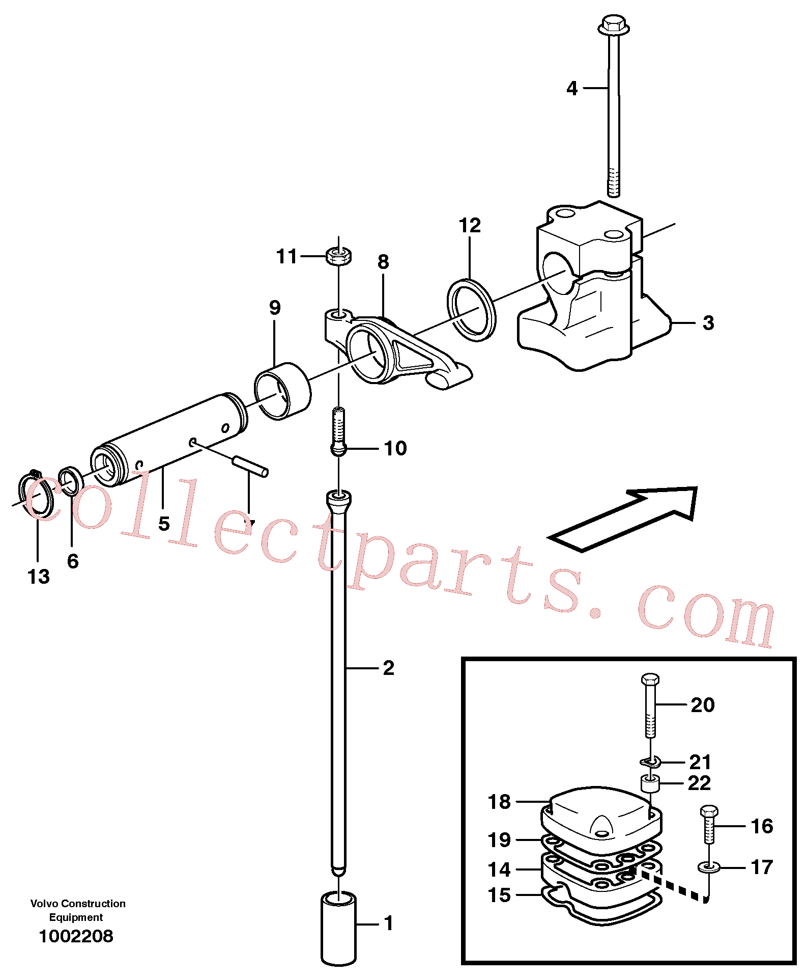 VOE14012976 for Volvo Valve mechanism(1002208 assembly)