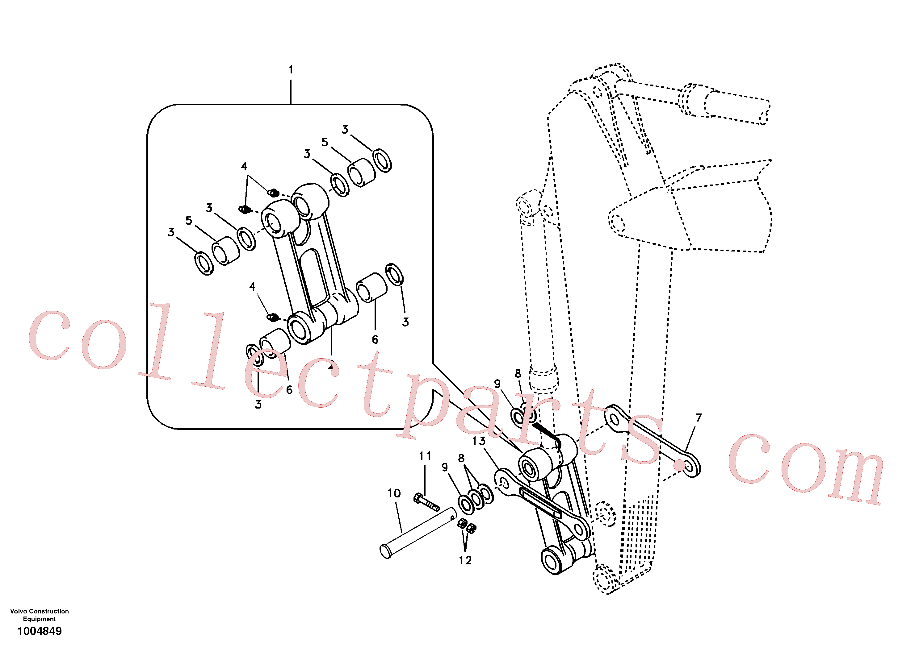 VOE14515715 for Volvo Links to connecting rod(1004849 assembly)