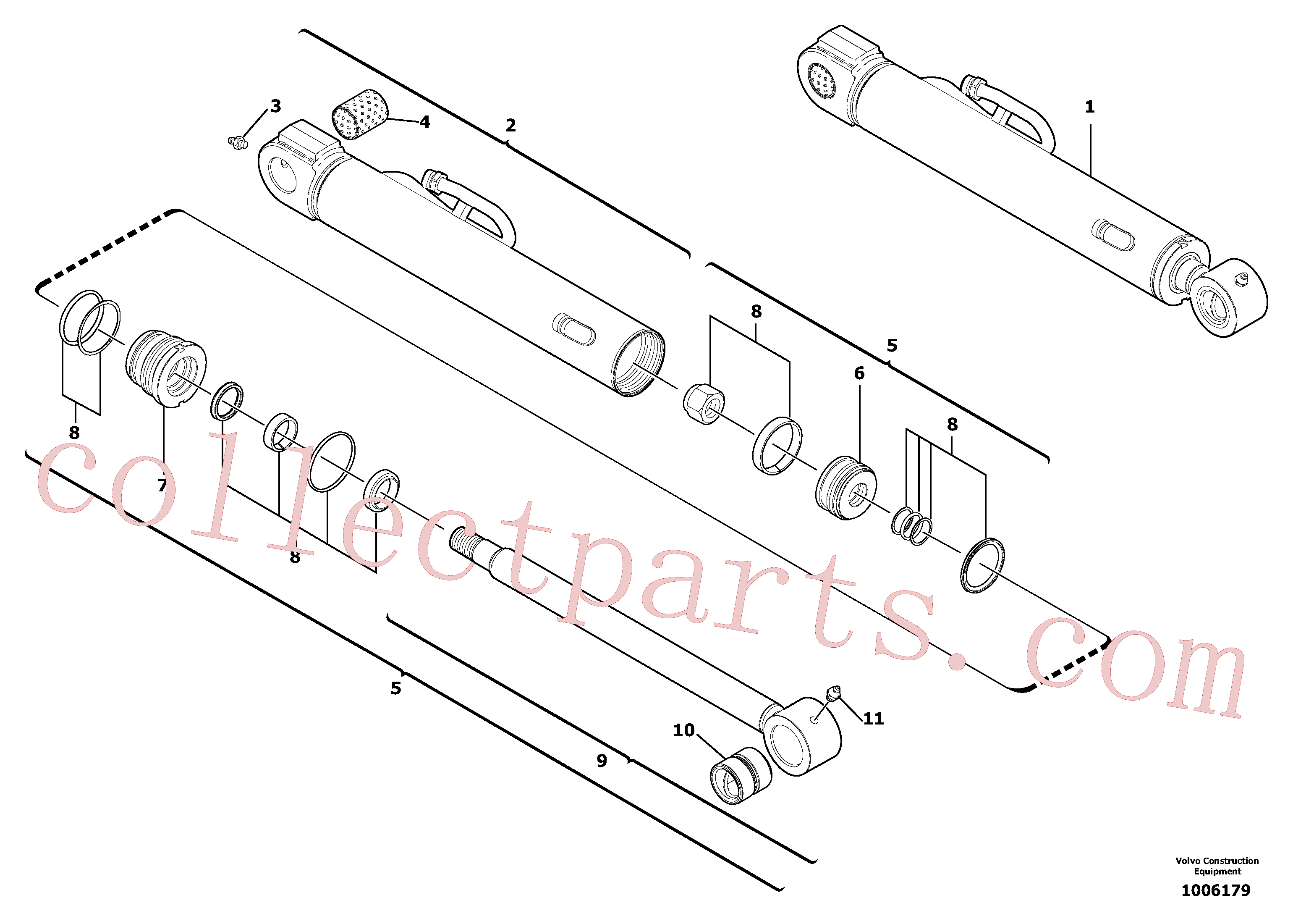 VOE11710974 for Volvo Bucket cylinder(1006179 assembly)