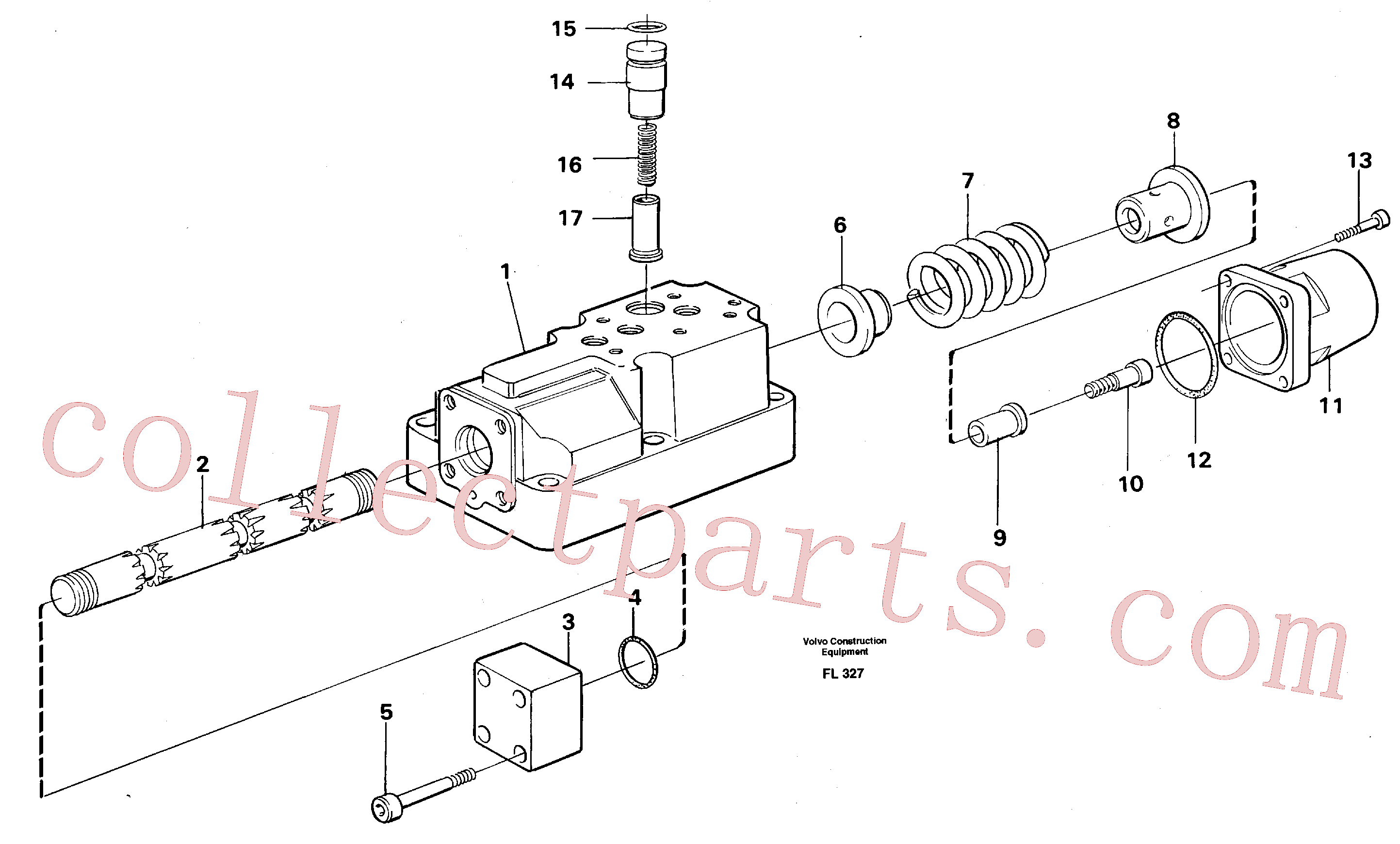 VOE14236649 for Volvo Four-way valve(FL327 assembly)