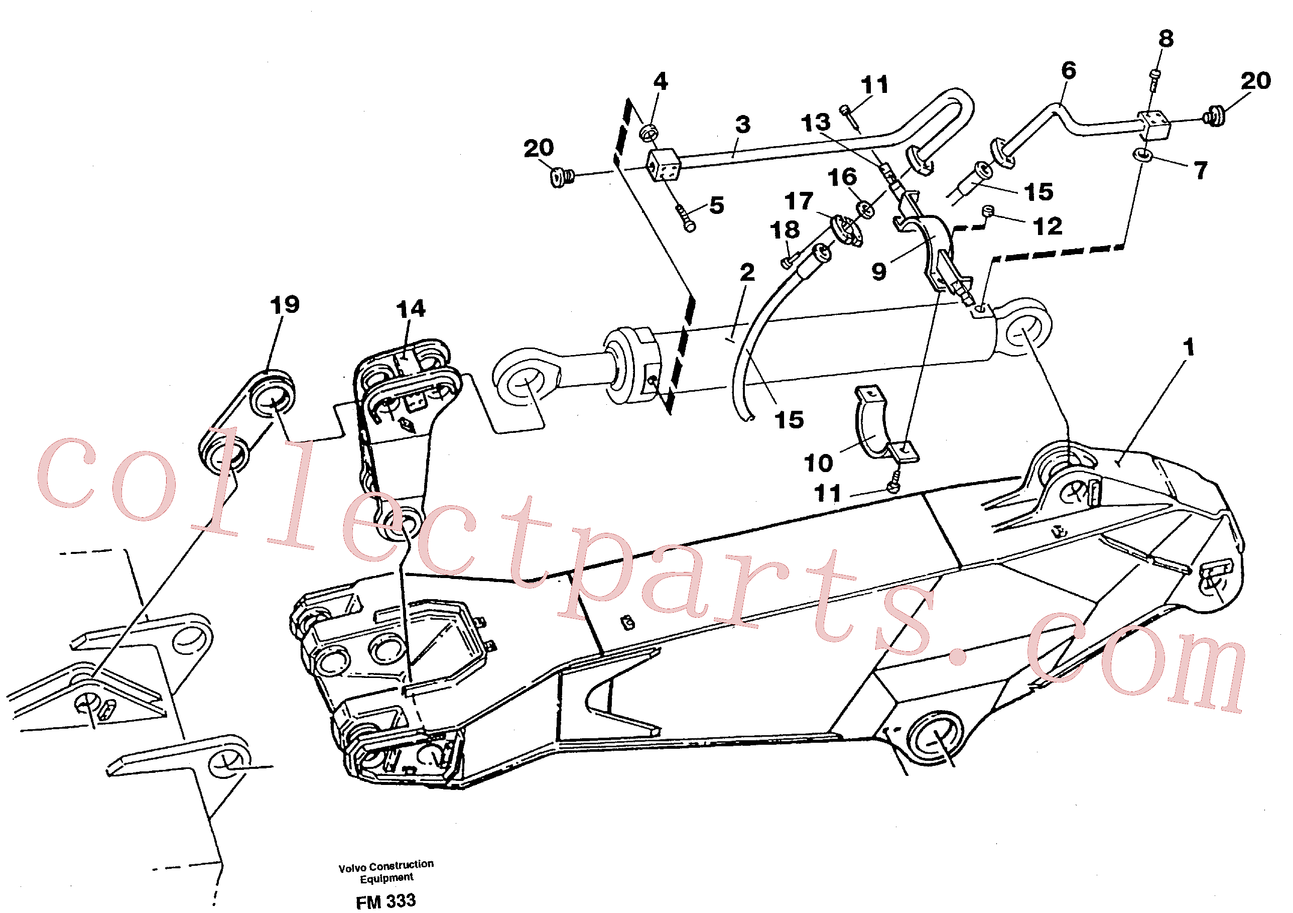 VOE14265297 for Volvo Hydraulic system, dipper arm M.e. 2,75m(FM333 assembly)
