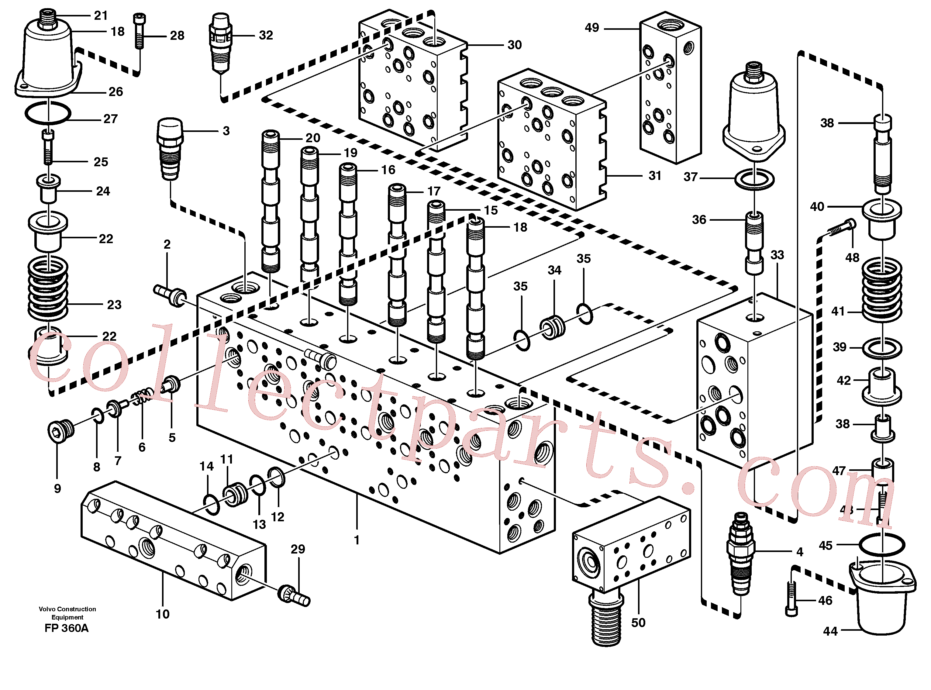 VOE14257045 for Volvo Main valve assembly, valves(FP360A assembly)