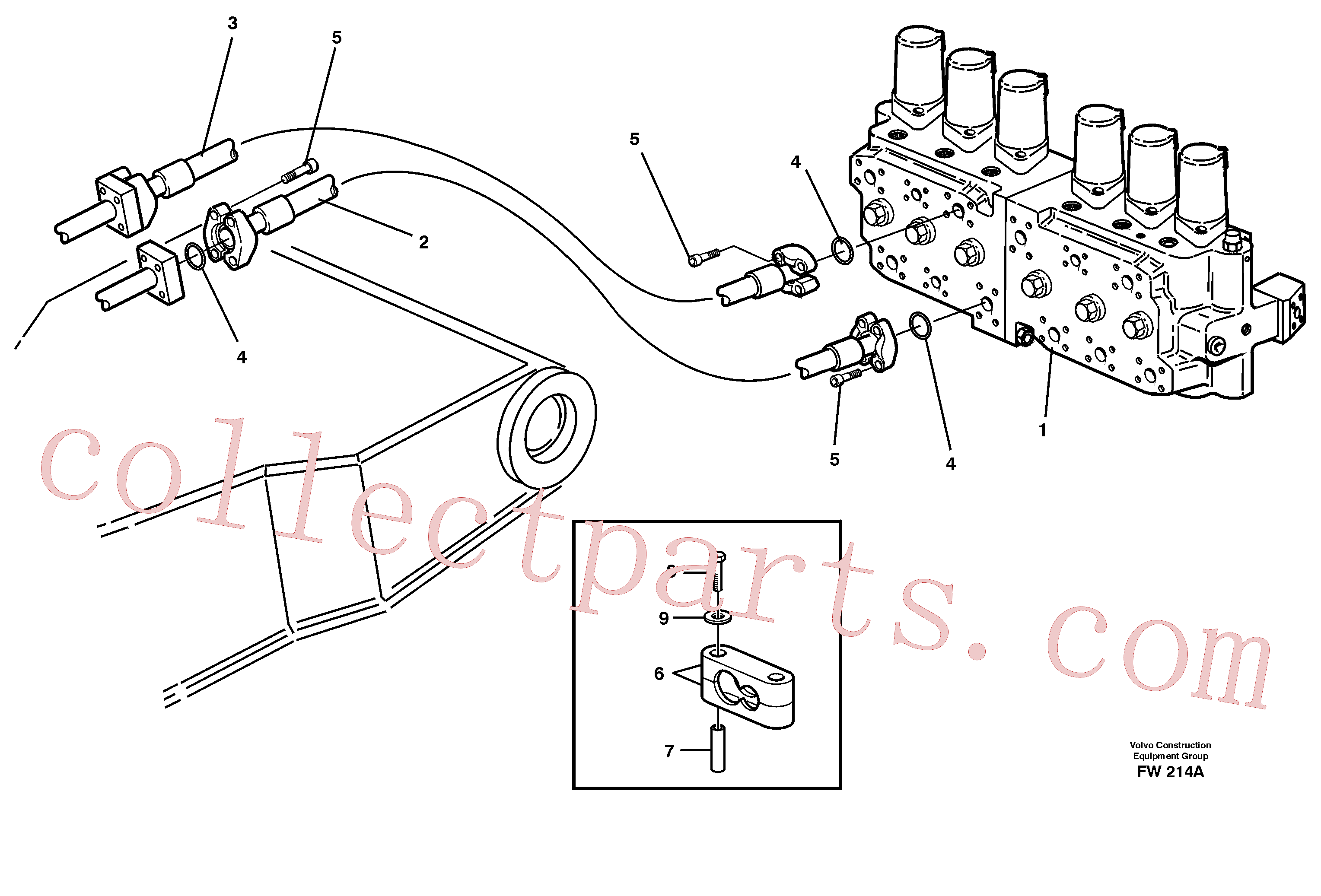 VOE14343024 for Volvo Hydraulic system, dipperarm(FW214A assembly)