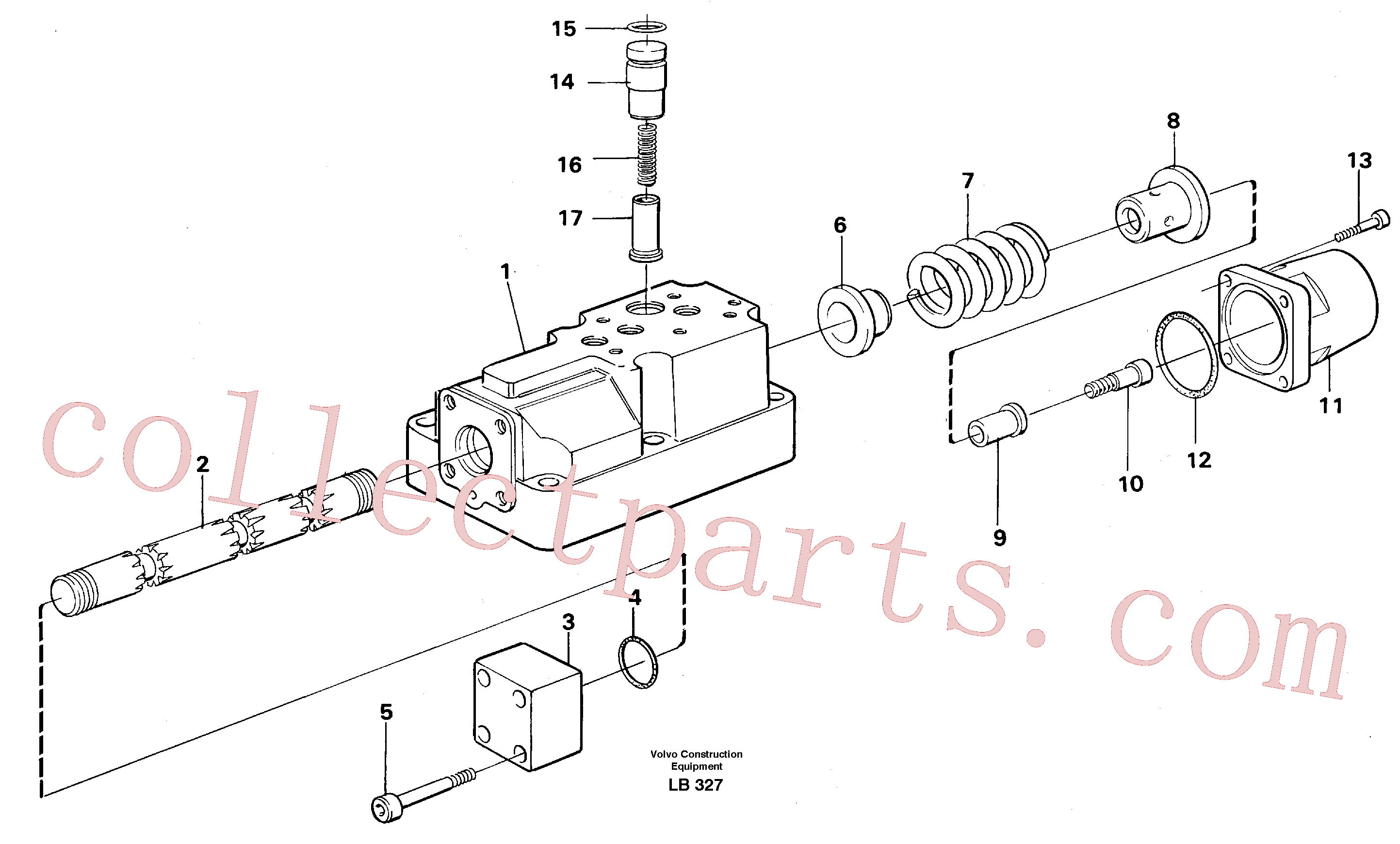 VOE14236649 for Volvo Four-way valve(LB327 assembly)