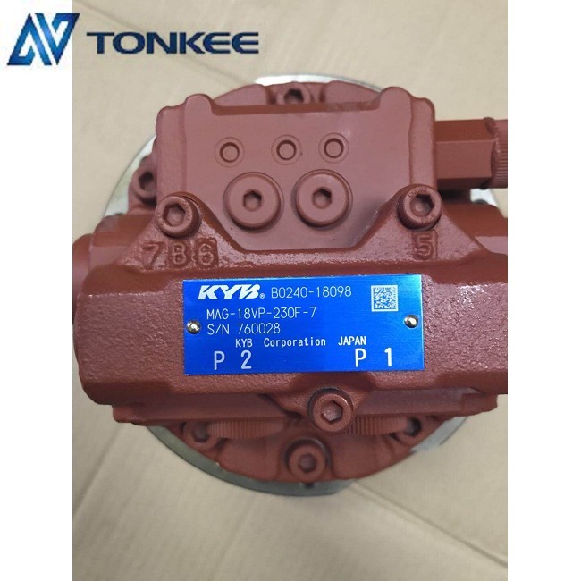 B0240-18063 travel motor assy KYB MAG-18VP-230F final drive with motor for Takeuchi TB125