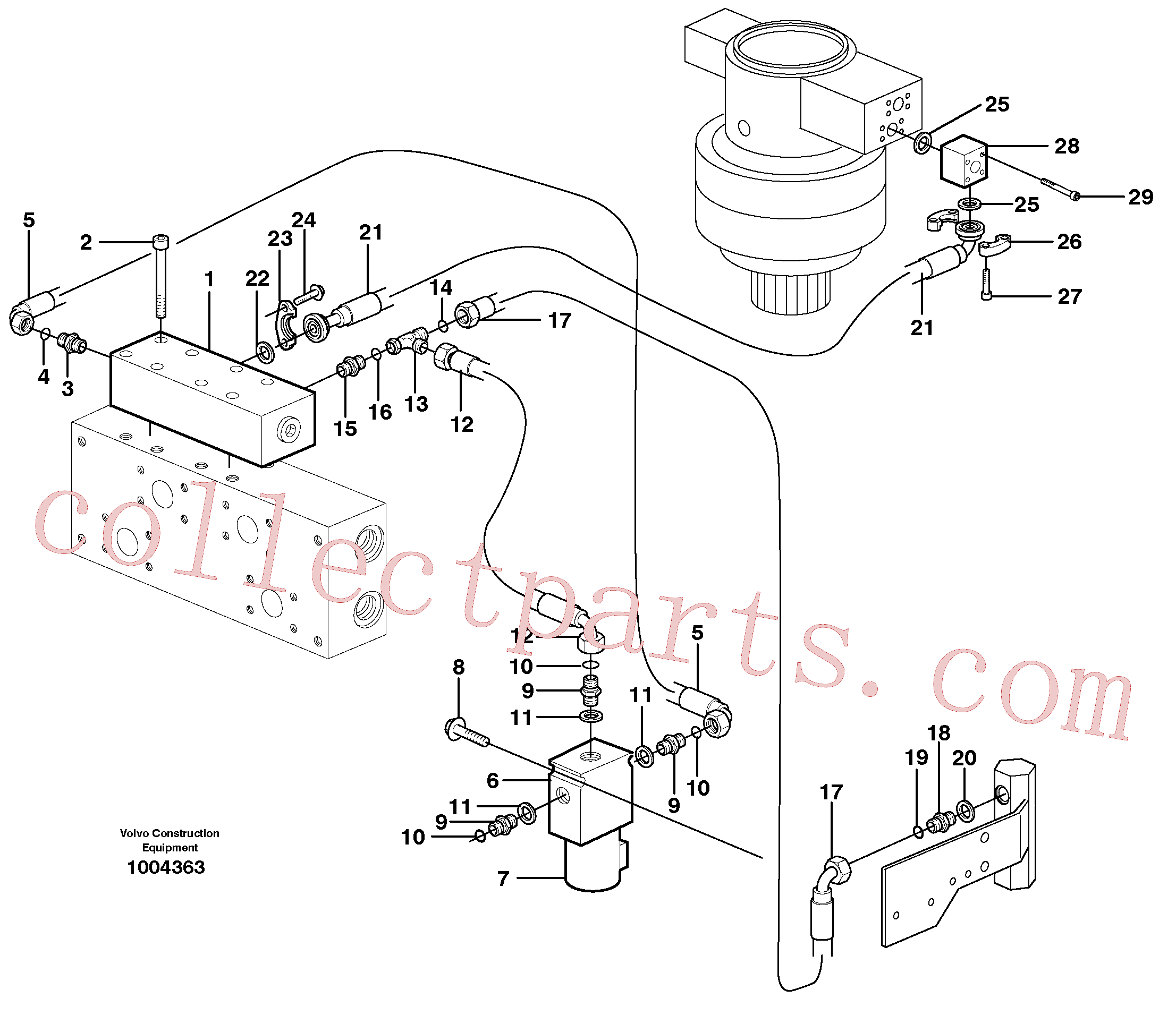 VOE14346520 for Volvo Hydraulic system, Float position valve(1004363 assembly)