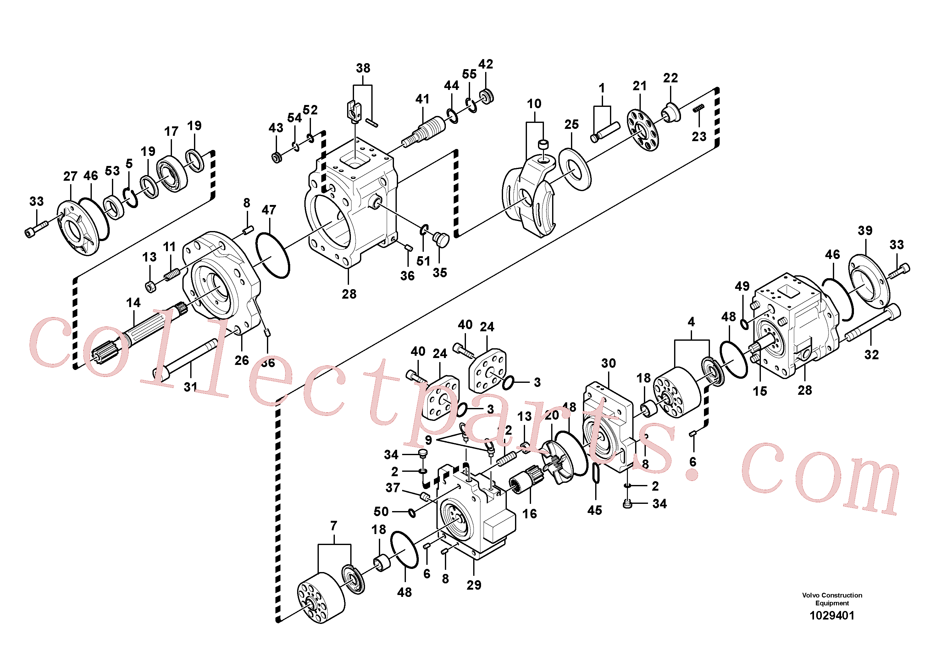 VOE14533617 for Volvo Hydraulic pump(1029401 assembly)