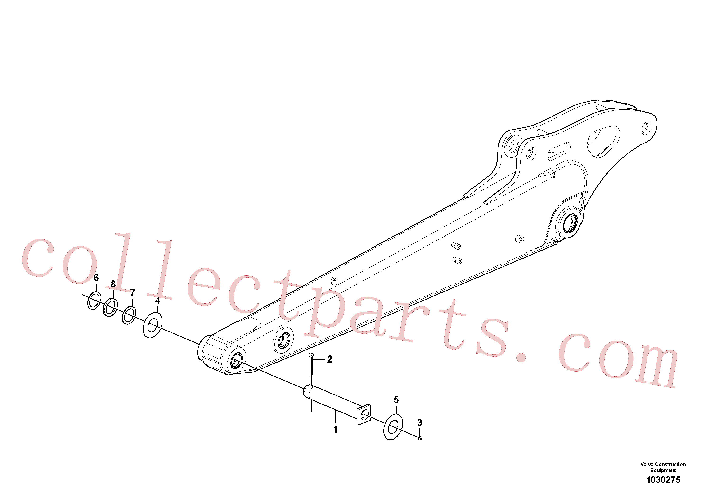PJ5540099 for Volvo Dipper arm(1030275 assembly)