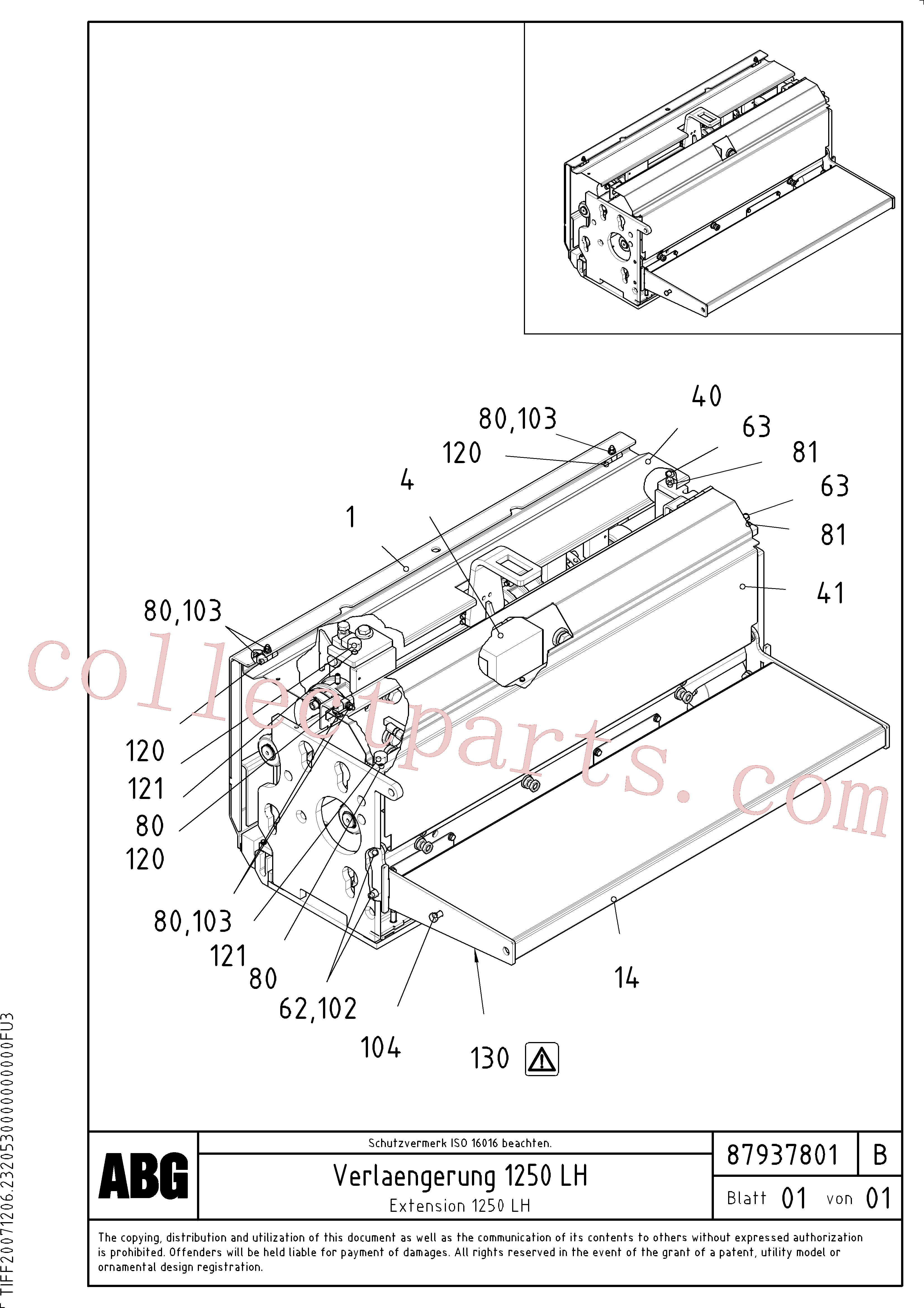 VOE983911 for Volvo Extension(1047907 assembly)