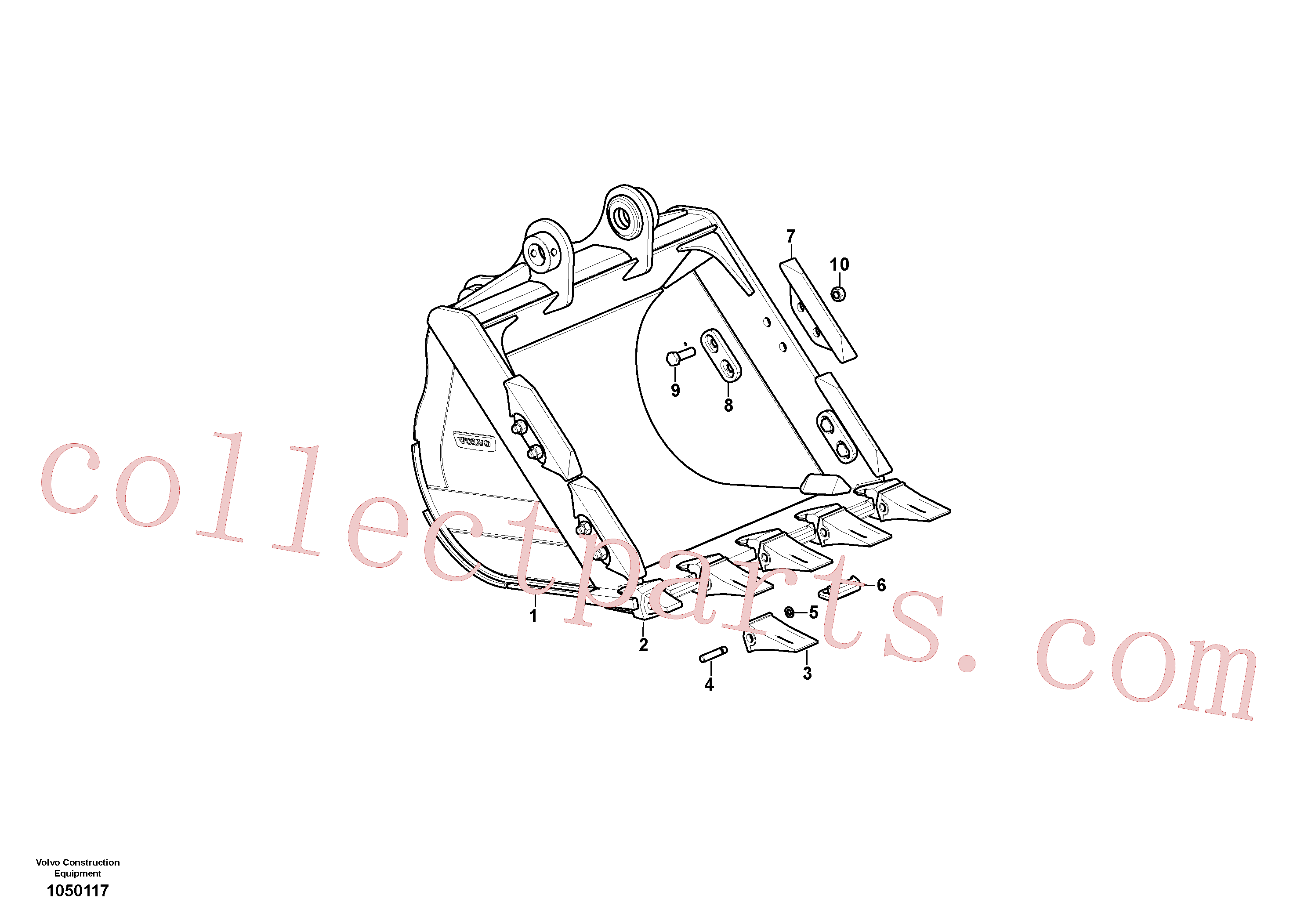 VOE14536349 for Volvo Bucket(1050117 assembly)