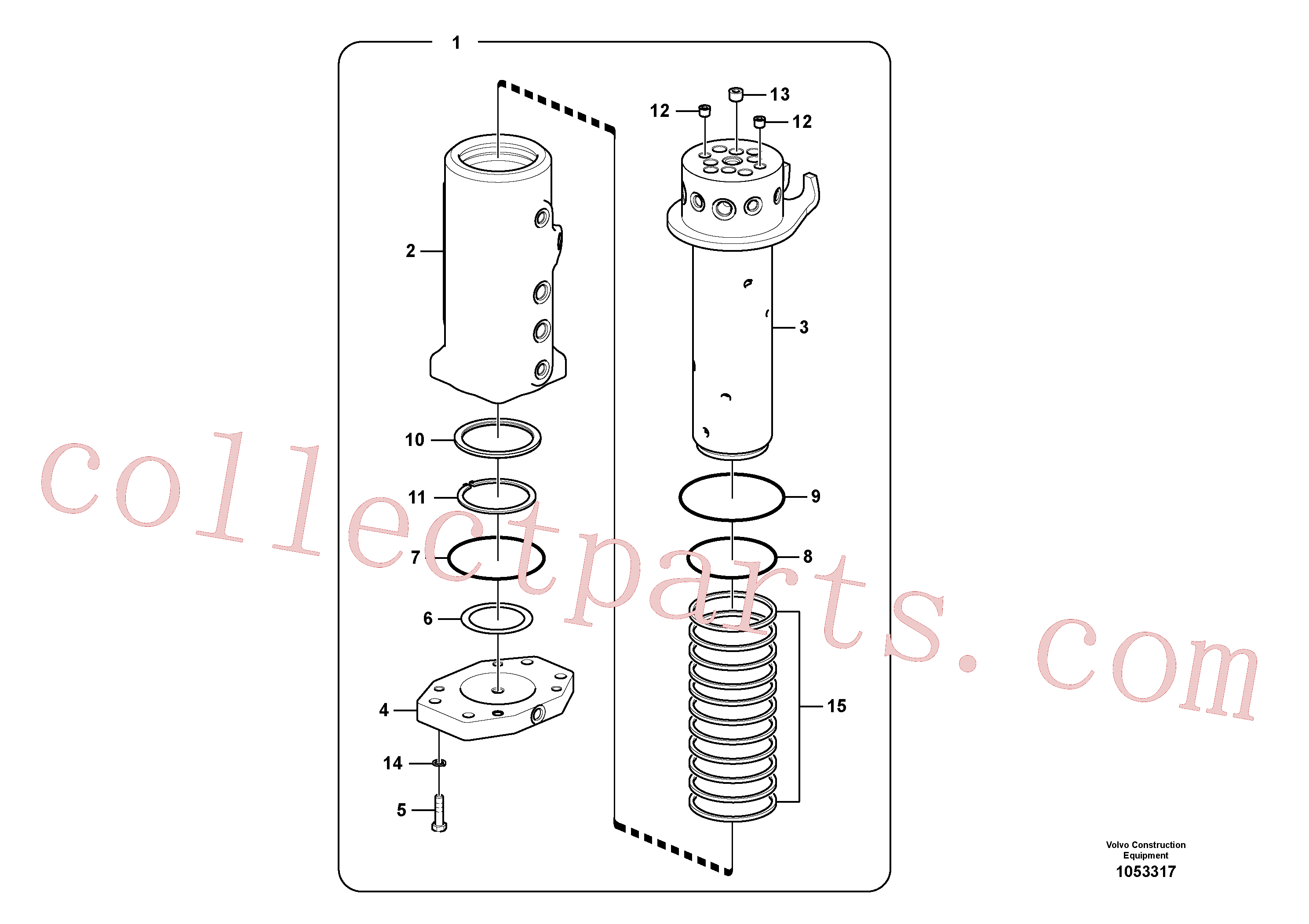 VOE990599 for Volvo Turning joint(1053317 assembly)
