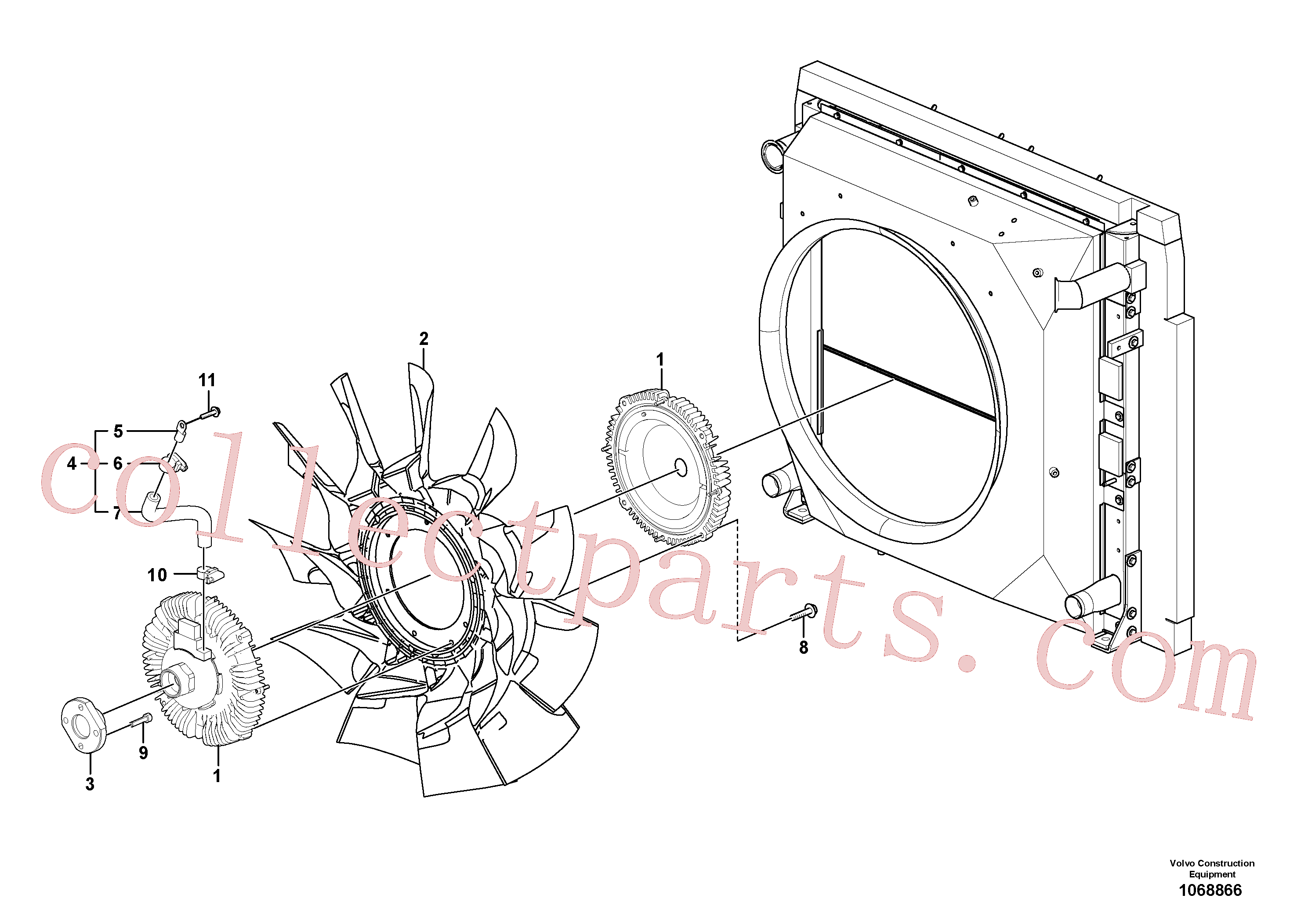 VOE993112 for Volvo Cooling system(1068866 assembly)