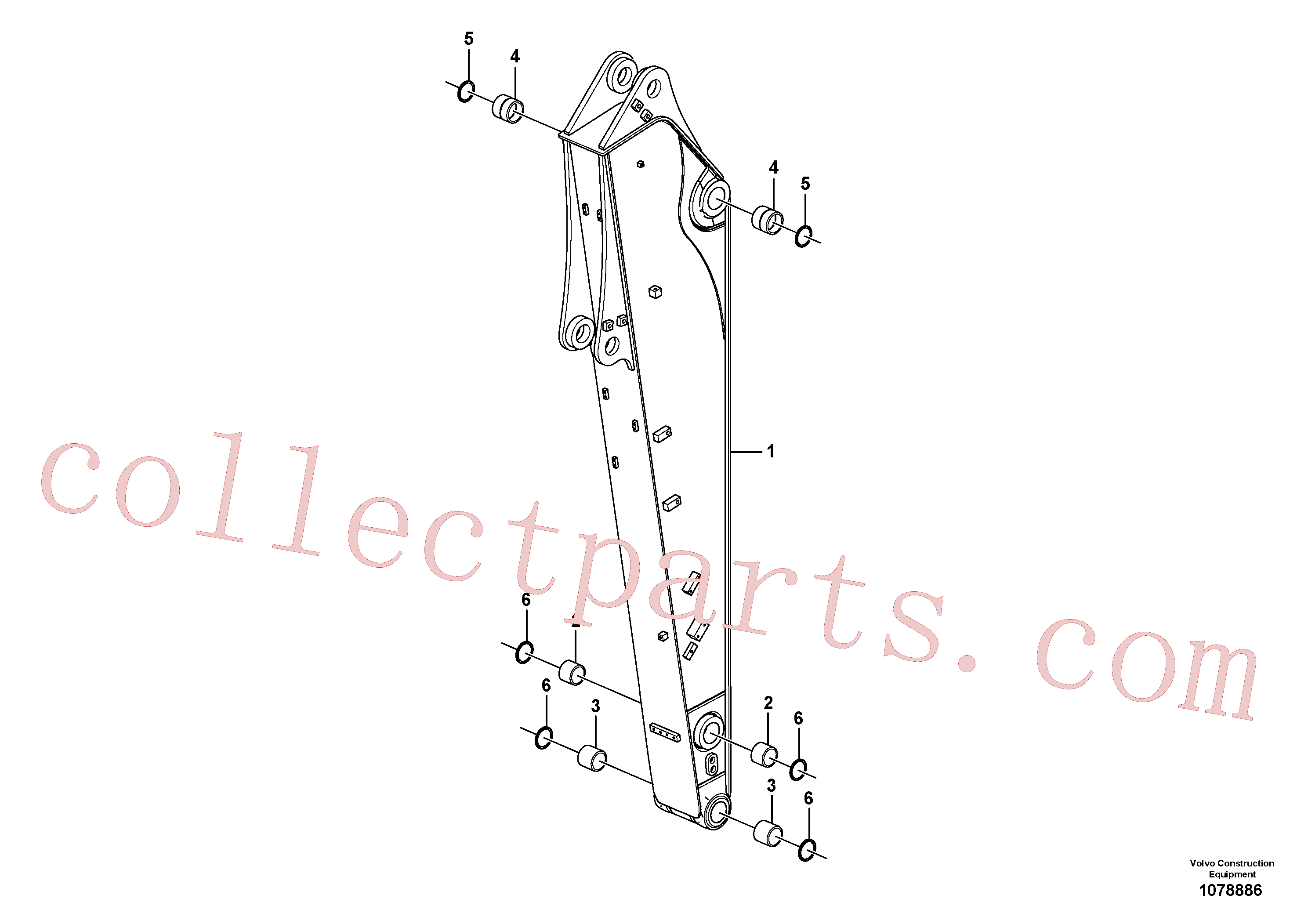 VOE14726423 for Volvo Dipper arm(1078886 assembly)