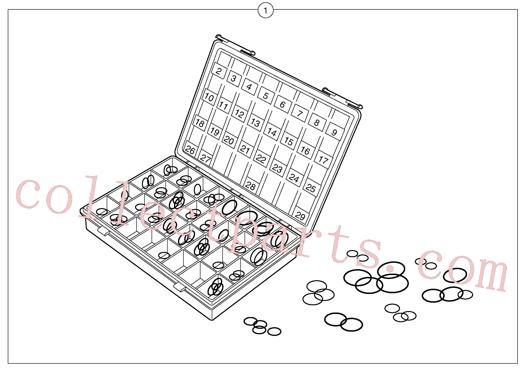 PJ4040238 for Volvo Seals suitcase for union , elbow , fitting ...(110Y1 assembly)