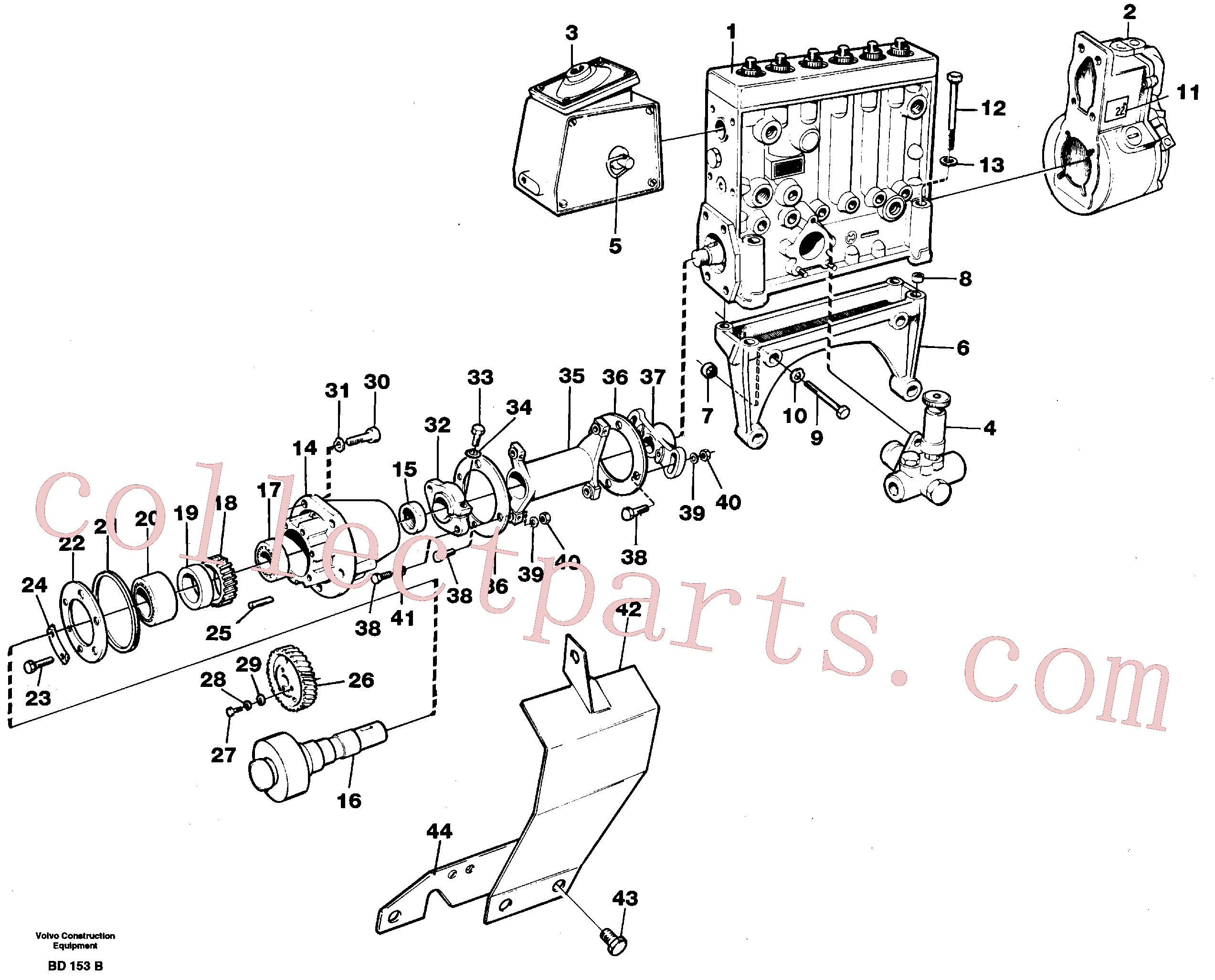 VOE955566 for Volvo Injection pump with drive(BD153B assembly)