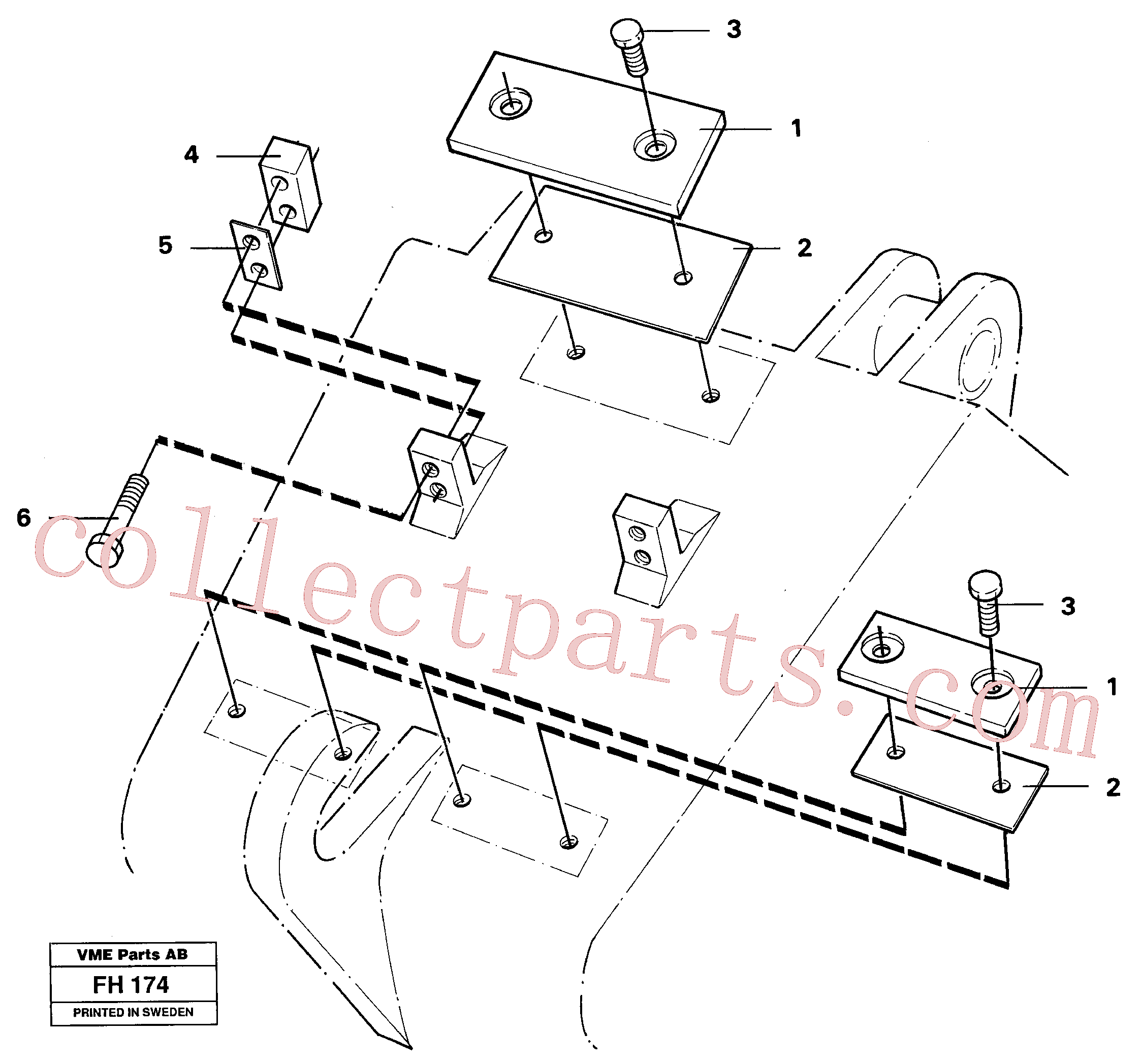 VOE14232932 for Volvo Mounting kit(FH174 assembly)