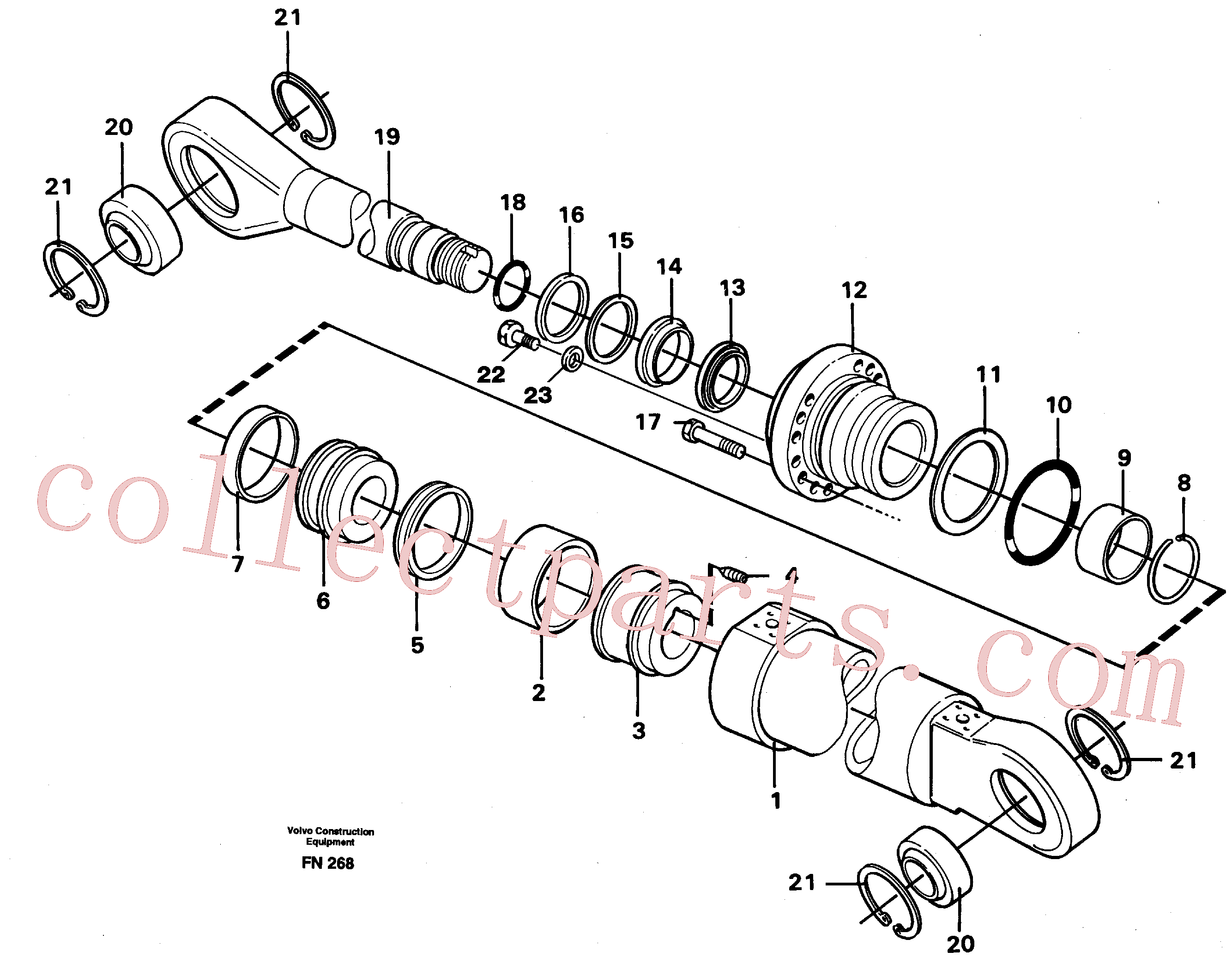 VOE977015 for Volvo Knuckle cylinder(FN268 assembly)