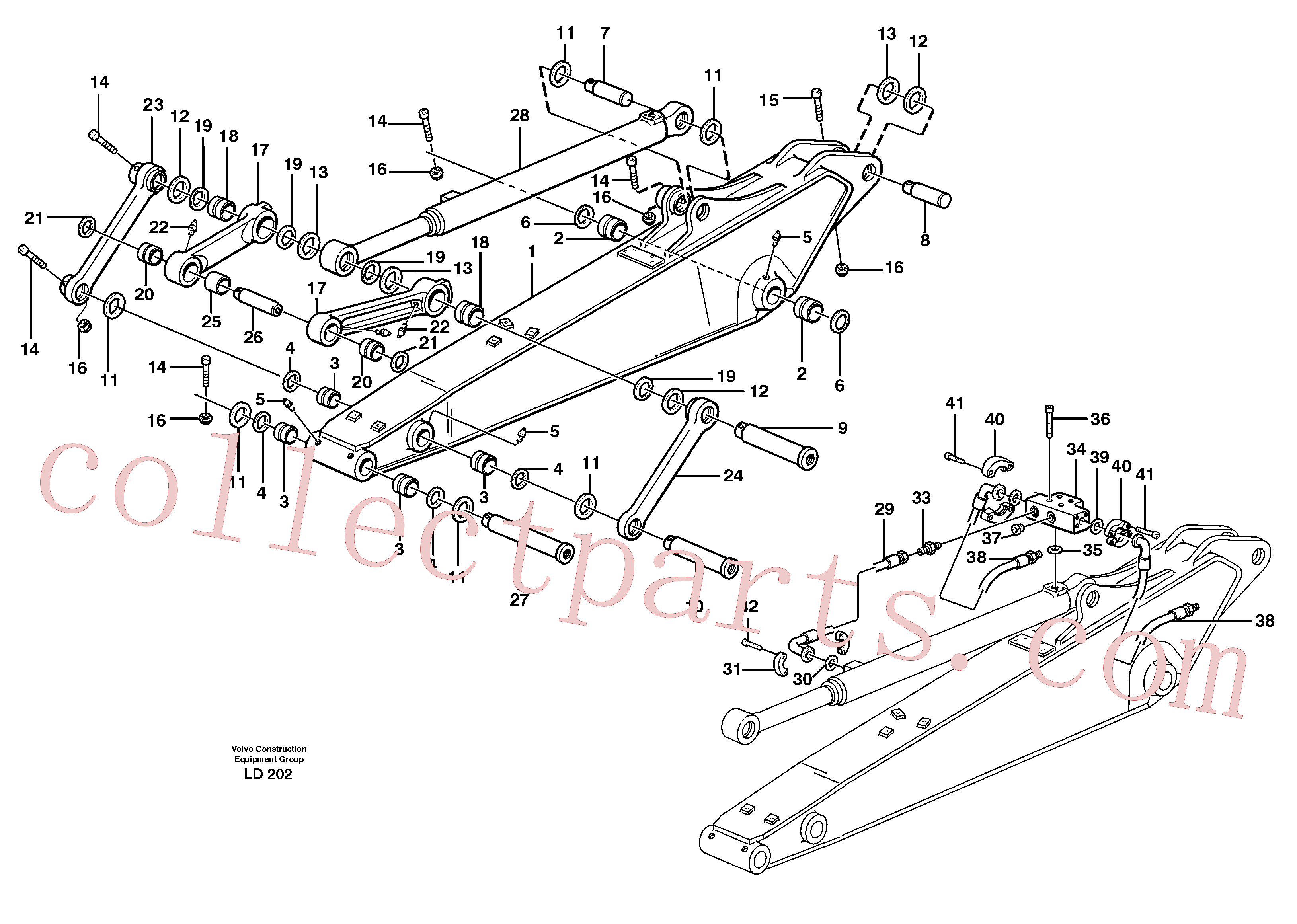 VOE14379740 for Volvo Dipper arm incl. connect.(LD202 assembly)