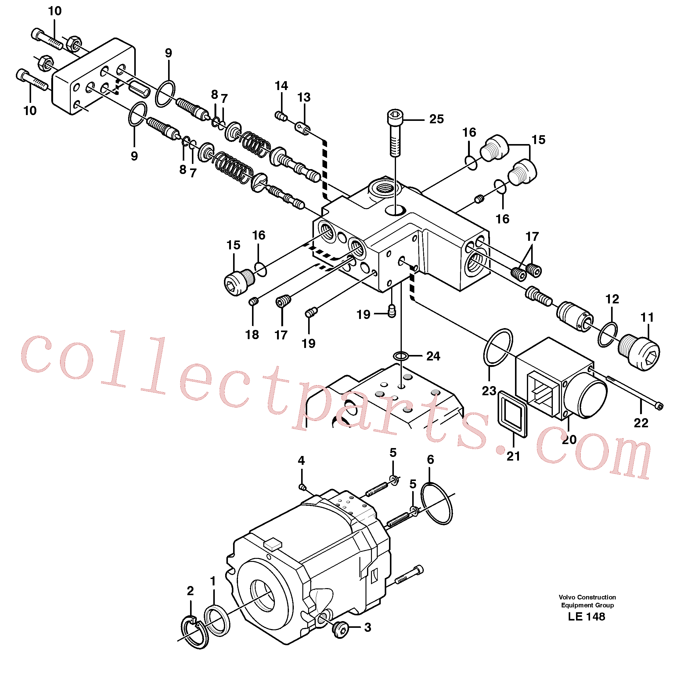 VOE11705584 for Volvo Hydraulic pump(LE148 assembly)
