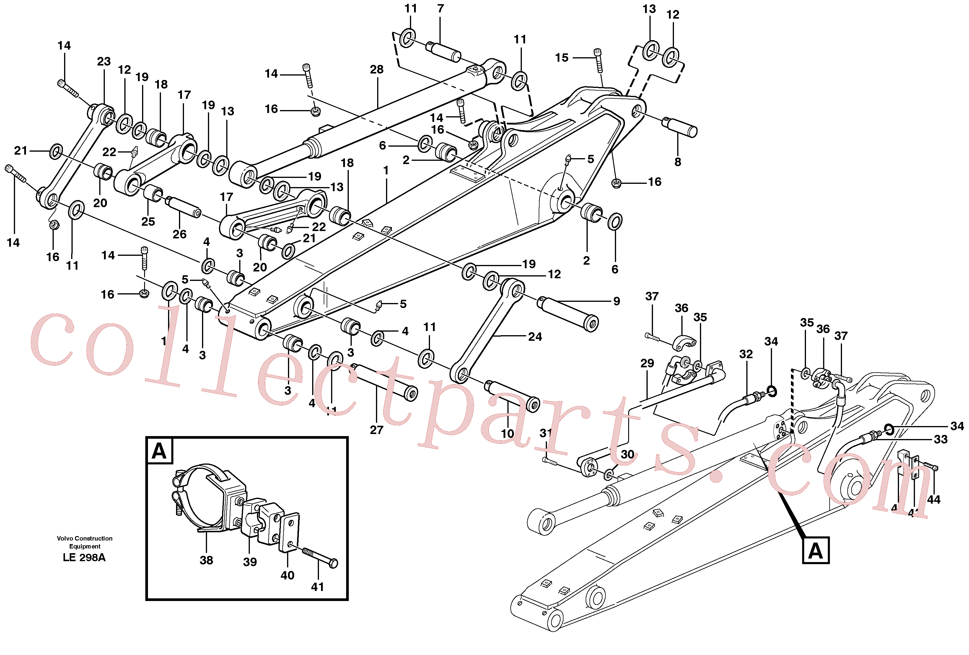 VOE14379740 for Volvo Dipper arm incl. connect.(LE298A assembly)